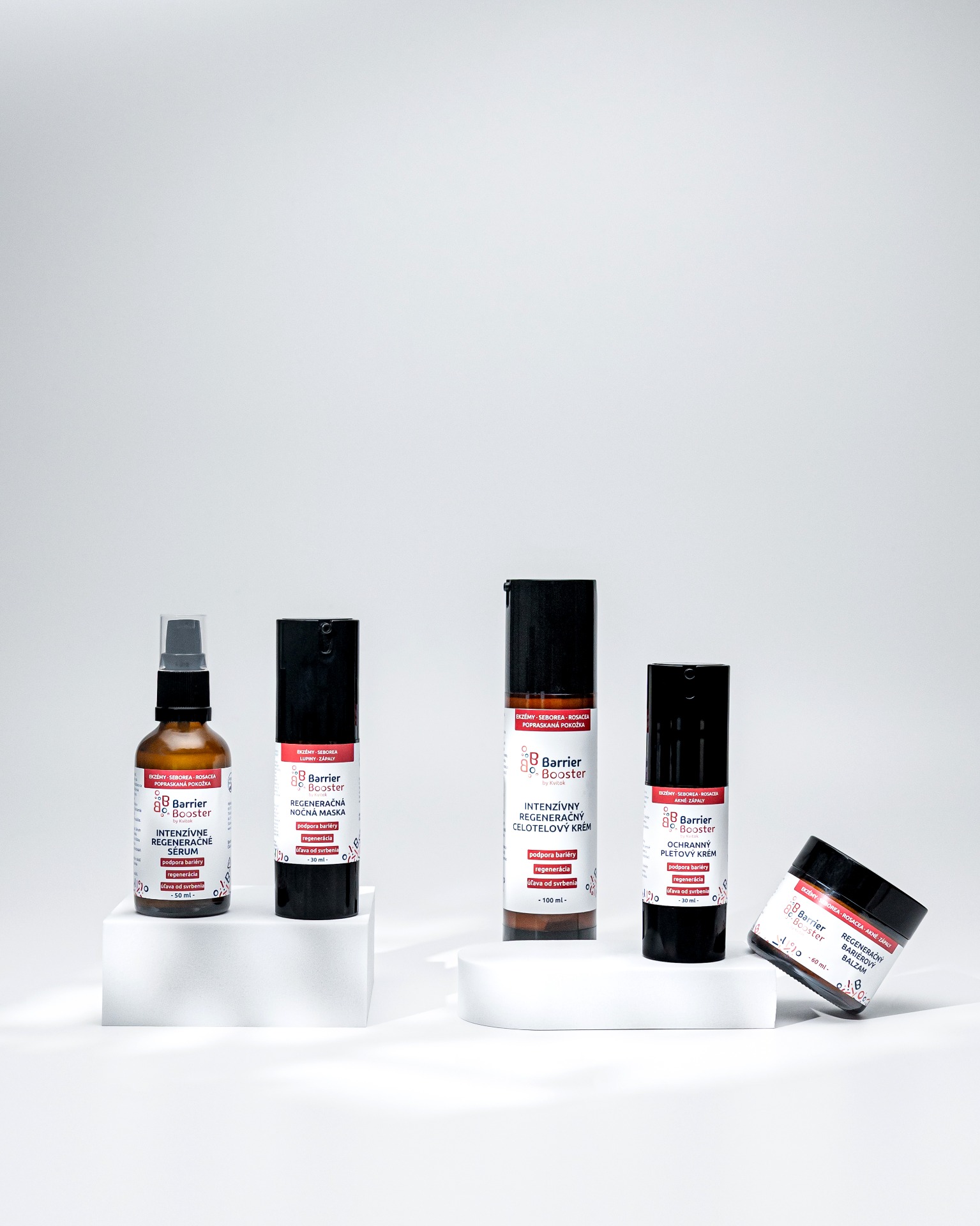 Pleťové i tělové produkty BARRIER BOOSTER by Kvitok® jsou určeny dětem i dospělým a jsou vhodné pro použití po celý rok. Zdroj: Kvitok